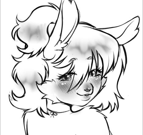 clean sketch headshot